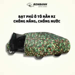 Che Nắng Mưa Oto Vải Dù Rằn Ri Chịu Nhiệt Chống Tịa UA, Chống Thấm Nước Hiệu Quả Dành Cho Xe 4 5 7 Chỗ
