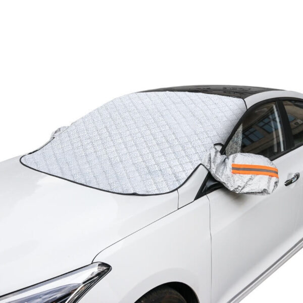 Tấm che nắng kính lái ô tô 4 lớp tráng bạc, có bao tai - Ảnh 6